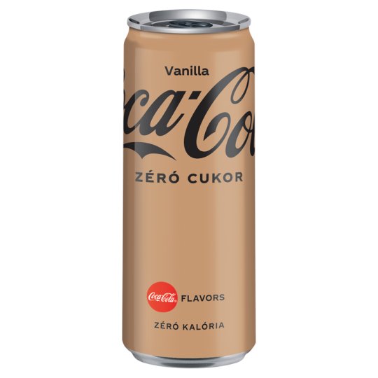 Coca-Cola Zero Vanilla Energy-Free Carbonated Soft Drink with Cola and Vanilla Flavour 330 ml