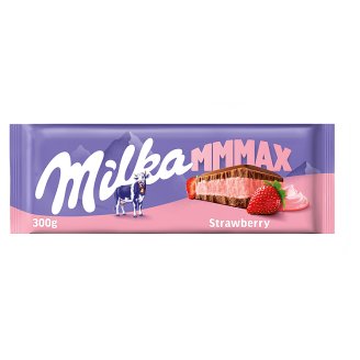 Milka alpesi tejcsokoládé eperrel ízesített joghurtos krémtöltelékkel 300 g