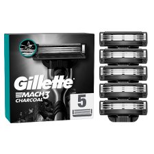 Gillette Mach3 Charcoal Borotvabetétek Férfiaknak, , 5 db Borotvabetét