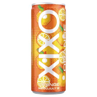XIXO Orange narancsízű, csökkentett energia- és cukortartalmú szénsavas üdítőital 250 ml