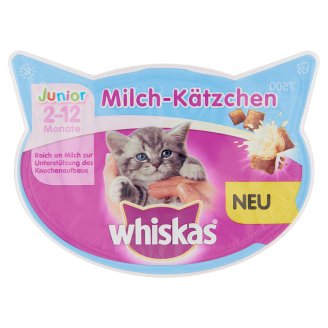 Whiskas Junior Milky Treats kiegészítő eledel 8 hetesnél idősebb kölyök macskák számára 55 g