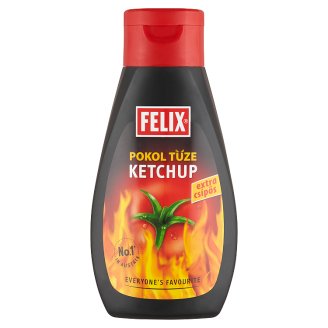 Felix Pokol Tüze extra csípős ketchup pokolian csípős chilivel 450 g