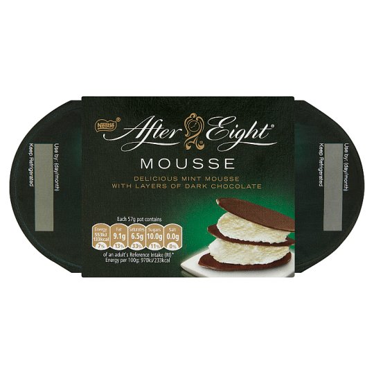 Nestlé After Eight Mousse borsmenta ízű habkrém étcsokoládéval 4 x 57 g
