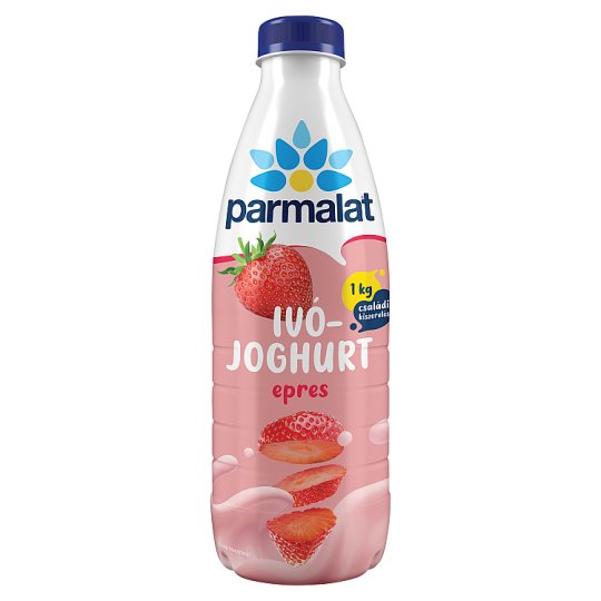 Parmalat zsírszegény epres ivójoghurt 1000 g