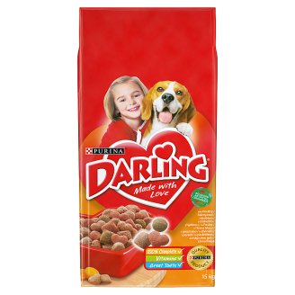 Darling teljes értékű állateledel felnőtt kutyák számára szárnyassal és zöldségekkel 15 kg