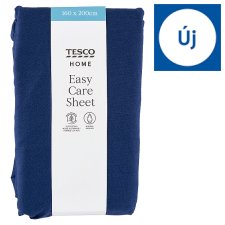 Tesco Home Easy Care Dark Blue Sheet 160 x 200 cm