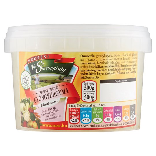 Rusa Savanyúság Delicate Shallows with Sweetener 500 g