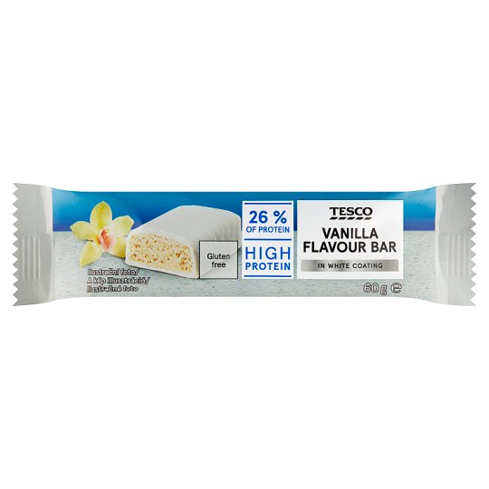 Tesco Vanilla Flavour Bar in White Coating 60 g
