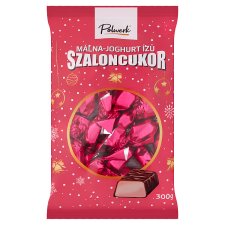 Polwerk Raspberry-Yoghurt Flavoured Christmas Candy with Cocoa Coating Paste 300 g