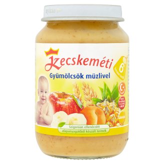 Kecskeméti gyümölcsök müzlivel bébidesszert 6 hónapos kortól 190 g