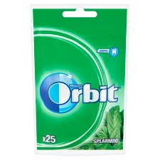 Orbit Spearmint mentaízű cukormentes rágógumi édesítőszerrel 35 g