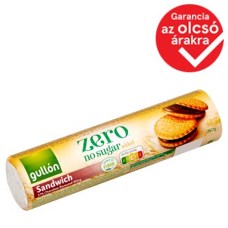 Gullón DietNature csokoládé ízű krémmel töltött diabetikus szendvicskeksz 250 g