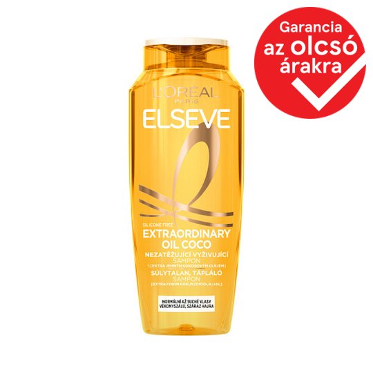 L'Oréal Paris Elseve Extraordinary Oil könnyű, tápláló sampon finom kókuszolajjal 250 ml