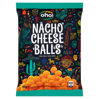 Oho! Nacho Cheese Balls kukoricachips sajttal 80 g