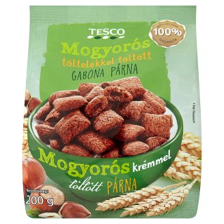 Tesco mogyorós töltelékkel töltött gabona párna 200 g