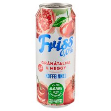 Friss 0,0% gránátalma-meggy ízű üdítőital és alkoholmentes malátaital keveréke 0,5 l