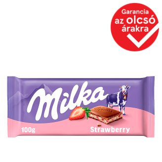 Milka alpesi tejcsokoládé eperrel ízesített joghurtos krém töltelékkel 100 g