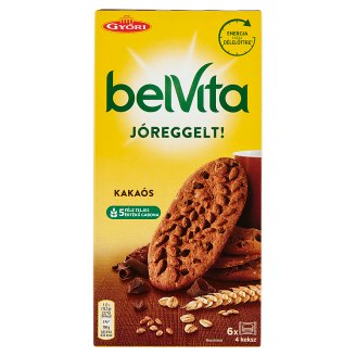 belVita JóReggelt! kakaós gabonás omlós keksz csokoládé darabokkal 300 g