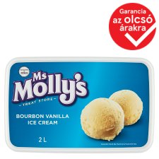 Ms Molly's vaníliaízű jégkrém bourbon vaníliakivonattal 2 l