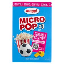 Mogyi Micro Pop Salted Microwave Popcorn 3 x 100 g