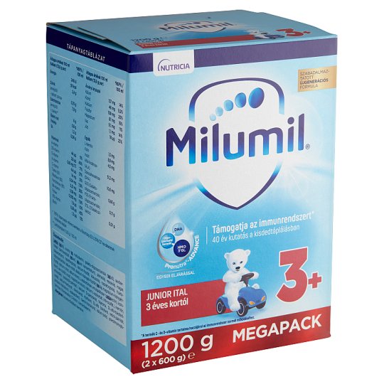 Milumil Junior 3+ gyerekital 3 éves kortól 1,2 kg