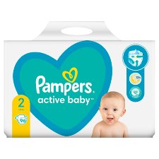 Pampers Active Baby Pelenka, Méret: 2, 96 db, 4kg-8kg