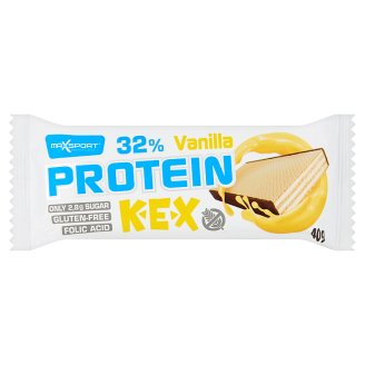 MaxSport Protein Kex fehérje tartalmú nápolyi szelet vanília ízű tejszínes töltelékkel 40 g