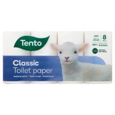 Tento Classic Toilet Paper 3 Ply 8 Rolls