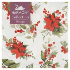 Harmony Mistletoe Napkins 33 x 33 cm 3 Ply 20 pcs