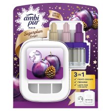 Ambi Pur 3Vol Smart Programming Air Freshener Plug In Starter Kit Sugarplum Delight 20 ML