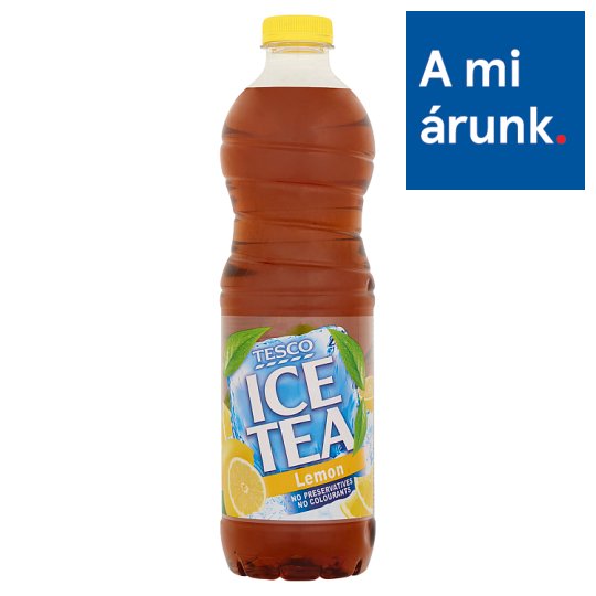 Tesco Ice Tea citromízű üdítőital feketetea-kivonattal, cukorral és édesítőszerrel 1,5 l