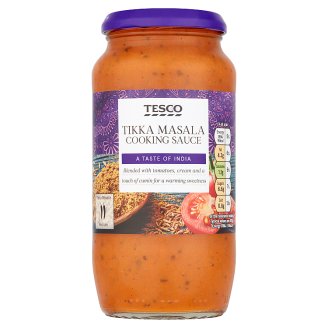 Tesco közepesen csípős, krémes szósz vöröshagymával, joghurttal és korianderrel 500 g