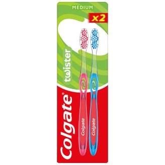 Colgate Twister közepes fogkefe 2 db