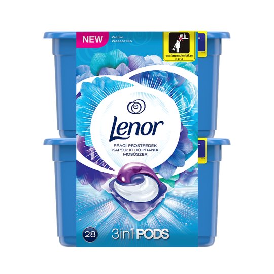 Lenor Radiant Water Lilly Mosókapszula, 28 Mosáshoz