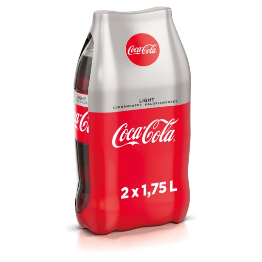 Coca-Cola Light colaízű energiamentes szénsavas üdítőital édesítőszerekkel 2 x 1,75 l