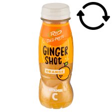 RIO Cold-Pressed Orange Juice with Ginger, Lemon and Vitamin C 180 ml