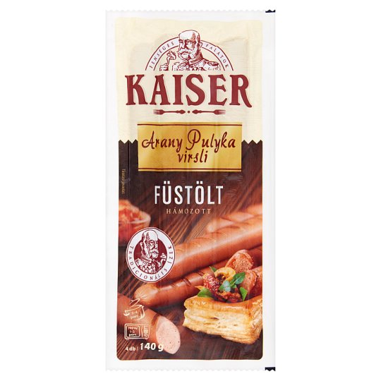 Kaiser Arany Pulyka füstölt virsli 140 g