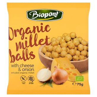 Biopont BIO kölesgolyó sajtos-hagymás fűszerezéssel 75 g