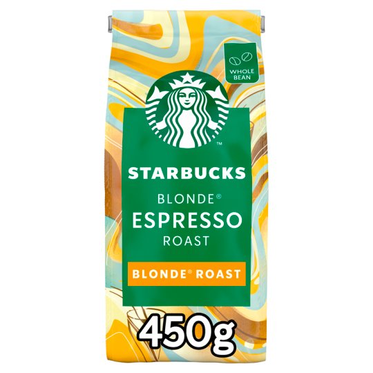 Starbucks Blonde Espresso Roast Whole Bean Coffee 450 g Tesco Online