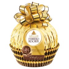 Grand Ferrero Rocher Hollow Milk Chocolate Figurine with Hazelnut Pieces 125 g