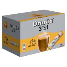 Omnia 3 In 1 Instant Coffee Powder with Sugar and Skimmed Milk Powder 20 x 12,5 g (250 g)