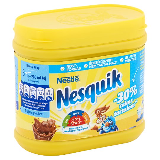 Nesquik csökkentett cukortartalmú instant kakaó italpor 350 g