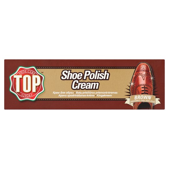 Top Brown Shoe Polish Cream 50 ml