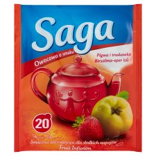 Saga Quince-Strawberry Flavoured Fruit Tea 20 Tea Bags 34 g