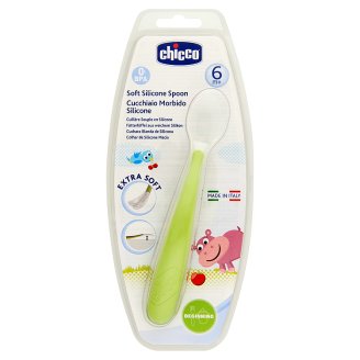 Chicco puha és hajlékony szilikon fejű kanál 6 hónapos kortól