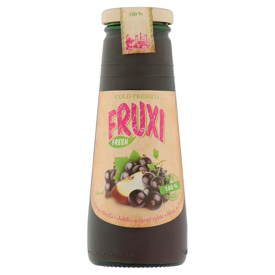 Fruxi Fresh Alma és Feketeribizli friss gyümölcsből préselt 100% gyümölcslé 250 ml