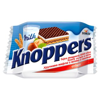 Knoppers tejes-mogyorós töltött ostya 25 g