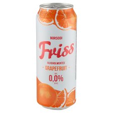 Borsodi Friss grapefruitos ital és alkoholmentes világos sör keveréke 0,5 l