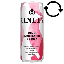 Kinley Pink Aromatic Berry Carbonated Soft Drink with Mixed Berry Fruit Flavoured 250 ml