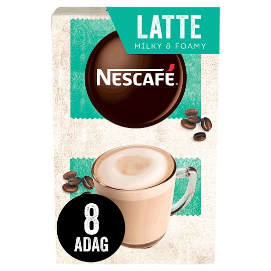 Nescafé Latte azonnal oldódó kávéspecialitás 8 x 15 g (120 g)